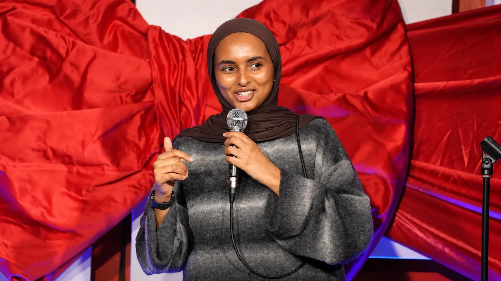Crowd and stage